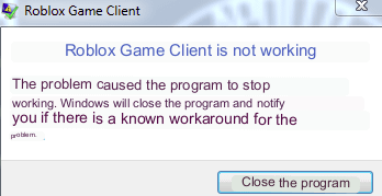 Roblox Game Client Is Not Responding